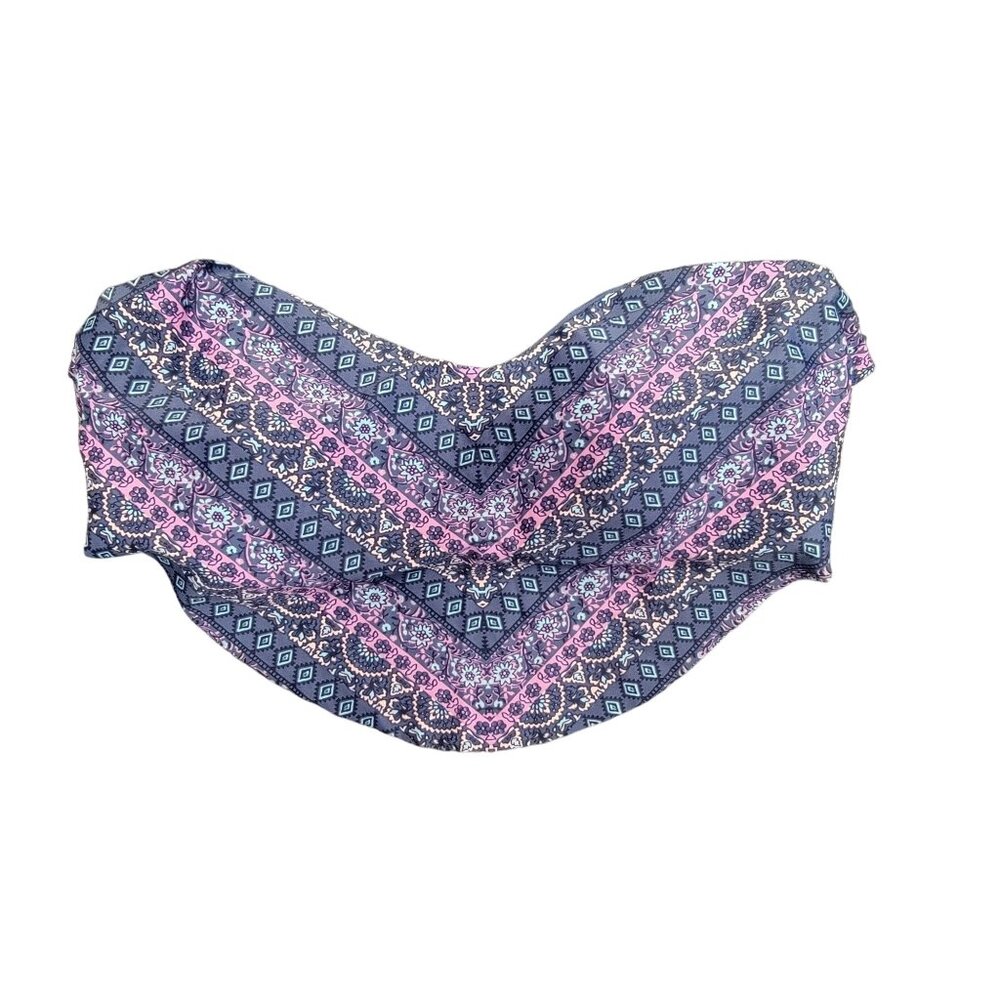 Xhilaration Plus Size 22w Swim Suit Bikini Blue Multicolored